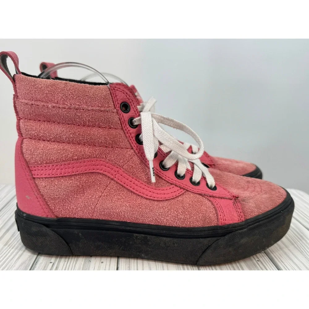 Vans‎ Sk8 Hi MTE Platform Desert Rose High Top Suede Pink  Sneakers Women's 8.5